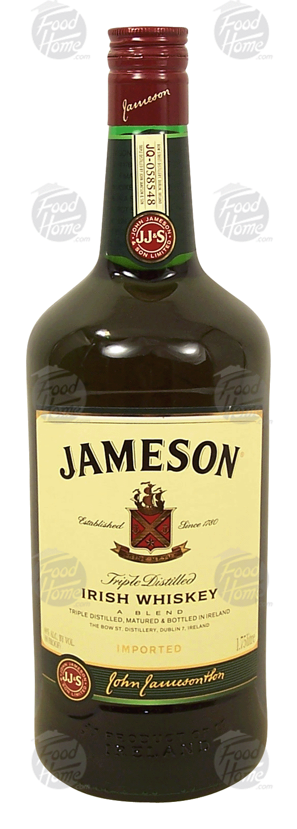 Jameson  irish whiskey, triple distilled, 40% alc. by vol. Full-Size Picture